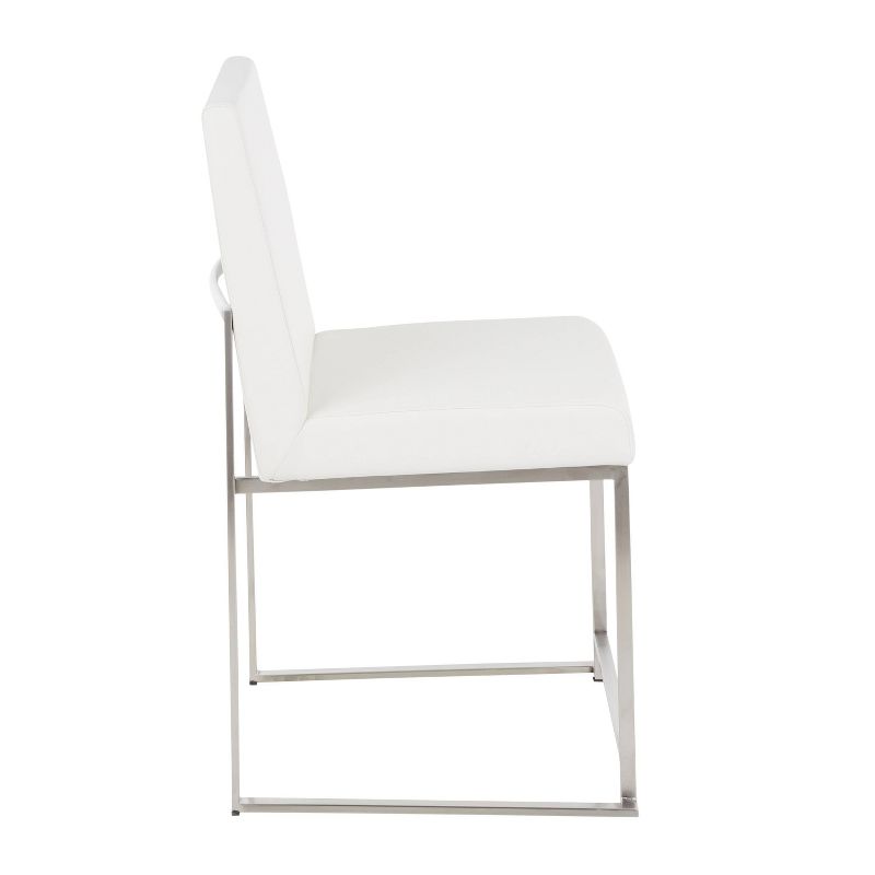 Set of 2 High Back Fuji Contemporary Dining Chairs - LumiSource, 4 of 14