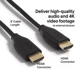 NXT Technologies NX29739 8' HDMI 4K Audio/Video Cable Black 