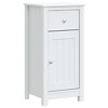 VidaXL Bathroom Cabinet BERG White 15.7"x13.4"x31.5" Solid Wood Pine - 2 of 4