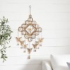 36" Iron Eclectic Butterfly Windchime Brass/Orange/Green - Olivia & May: Decorative Garden Accent, No Choking Hazard - 2 of 4