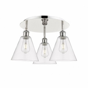 Berkshire - 3 Light Flush Mount In Industrial Style-10.5 Inches Tall and 19.75 Inches Wide - 1 of 1