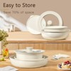 Itopfox Ceramic Pots and Pans Set Non Stick, Nonstick Detachable Handle Cookware, Healthy Non Toxic PFAS PFOA & PTFE Free, Dishwasher & Oven Safe - 4 of 4