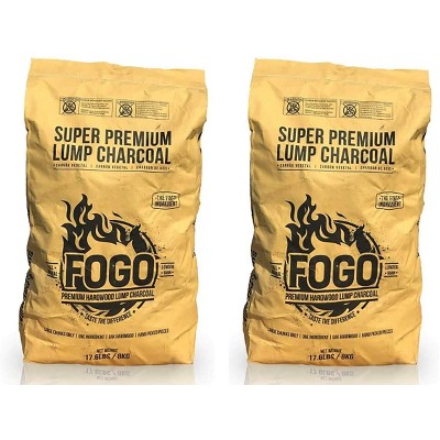 Fogo Super Premium Hardwood Lump Charcoal, Natural, Large Sized Lump ...