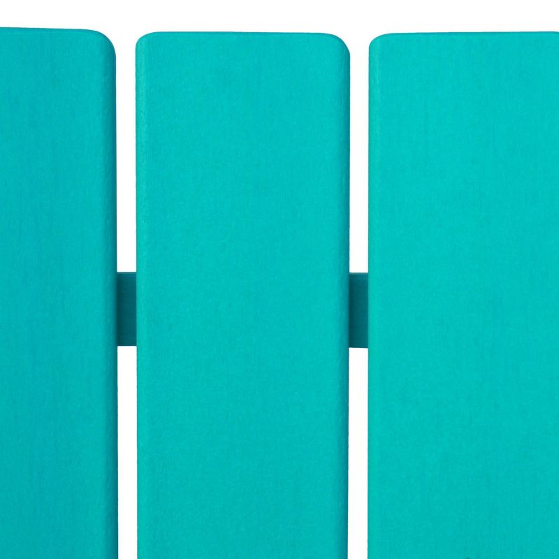 Encino 2pk Resin Contemporary Adirondack Chairs - Teal - Christopher Knight Home, 5 of 10