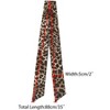 Allegra K Women's Long Neckscarf Fashion Leopard Print Skinny Scarf 88x5cm/35x2" 1 Pc - 3 of 4