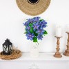 Northlight Real Touch™ Blue Artificial Lotus Floral Sprays, Set of 6 - 25" - 3 of 4