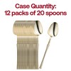 Smarty Had A Party Gold Moderno Plastic Dessert Spoons - 240 pcs - 4 of 4