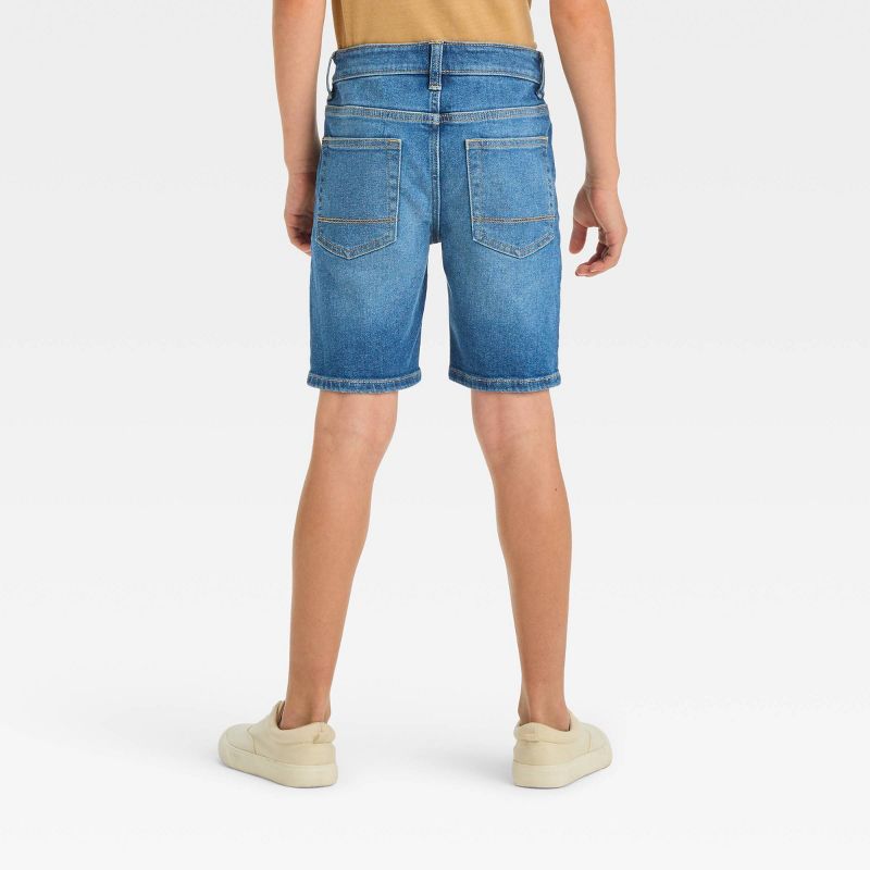 Boys' Relaxed Tapered 'At the Knee' Flat Front Jean Shorts - Cat & Jack™, 3 of 5