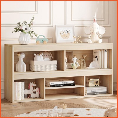 Toy Storage Organizer 6 Cubes Kids Bookshelf Storage Cabinet Playhouse Shelves Cabinet for Boys Girls Toy Bookcase