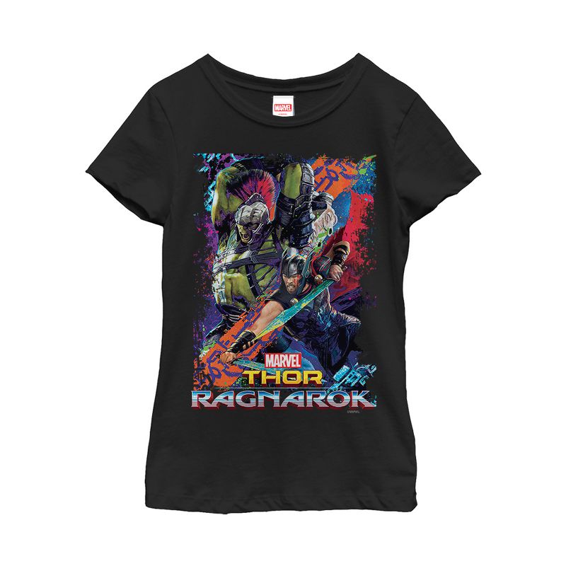 Girl's Marvel Thor: Ragnarok Hulk Color Frame T-Shirt, 1 of 4