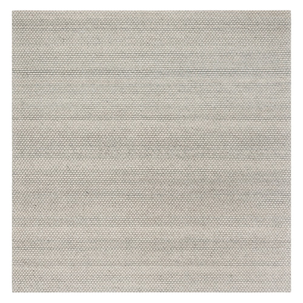 6'x6' Square Allyson Solid Accent Rug Gray - Safavieh