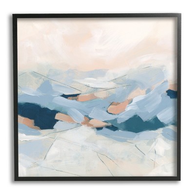 Stupell Industries Modern Brushed Mountain Landscape Framed Giclee