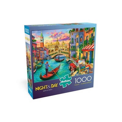 Photo 1 of Buffalo Games Night and Day: Sights of Venice Puzzle Jigsaw Puzzle - 1000pc