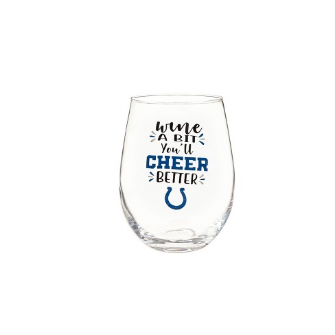 Evergreen Indianapolis Colts, Stemless 17OZ Wine & Beer 16 OZ Gift