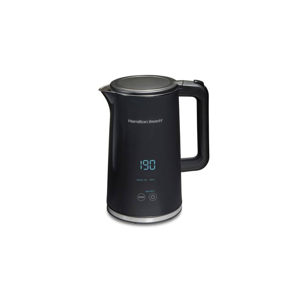 Photos - Electric Kettle Hamilton Beach 1.7L Digital Cool Touch Kettle 41033: Stainless Steel Tea Maker, Portable Electric Water Kettle, 1500W, Black 