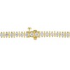 EVERLY JEWELRY | Yellow Plated Sterling Silver 4 1/2 CT TGW Created White Moissanite Bracelet, 7.25-inch - 3 of 3