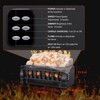 R.W.FLAME 21" Electric Fireplace Log Set Heater,Whitish Gray,with Remote Control,Adjustable Flame Brightness,Overheat Protection,1500W - 4 of 4