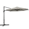 Sonkuki 11FT Offset Outdoor Patio Aluminum Cantilever Umbrella with Infinite Canopy Angle Adjustment - 2 of 4