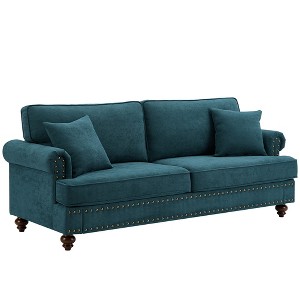 Modern Sofa, 82" Chenille Upholstered Couch, Loveseat Sofa, Sectional Love Seat Couch, Mid-Century Sofa For Living Room, Bedroom, Apartment, Office - 1 of 4