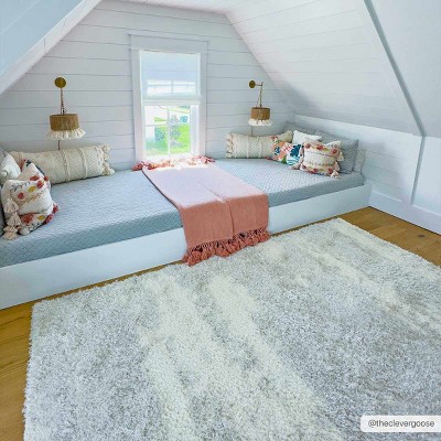 Hauteloom Aysun Gray Plush Area Rug
