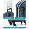 Underseater Carry On Luggage Airline Approved with Spinner Wheels, 16 Inch Small Luggage - 2 of 4