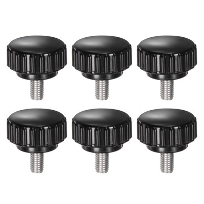 Unique Bargains Plastic Threaded Bolt Knurled Clamping Knob Thumb Screws 6 Pcs