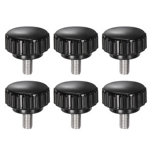 Unique Bargains Plastic Threaded Bolt Knurled Clamping Knob Thumb Screws 6 Pcs - 1 of 4