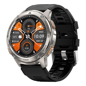KOSPET® TANK T3 Special Edition 1.43-In. AMOLED Smartwatch with Stainless Steel Band (Silver) - 1 of 4