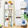 Pamapic 63" Corner Shelf, 5-Tier Freestanding Corner Cabinet Storage for Kitchen, Living Room & Bedroom - 4 of 4