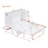 XIYUYEU Full Size Murphy Bed Foldable Bed Frame with 2 Movable Shelves and Port for Bedroom - 3 of 4