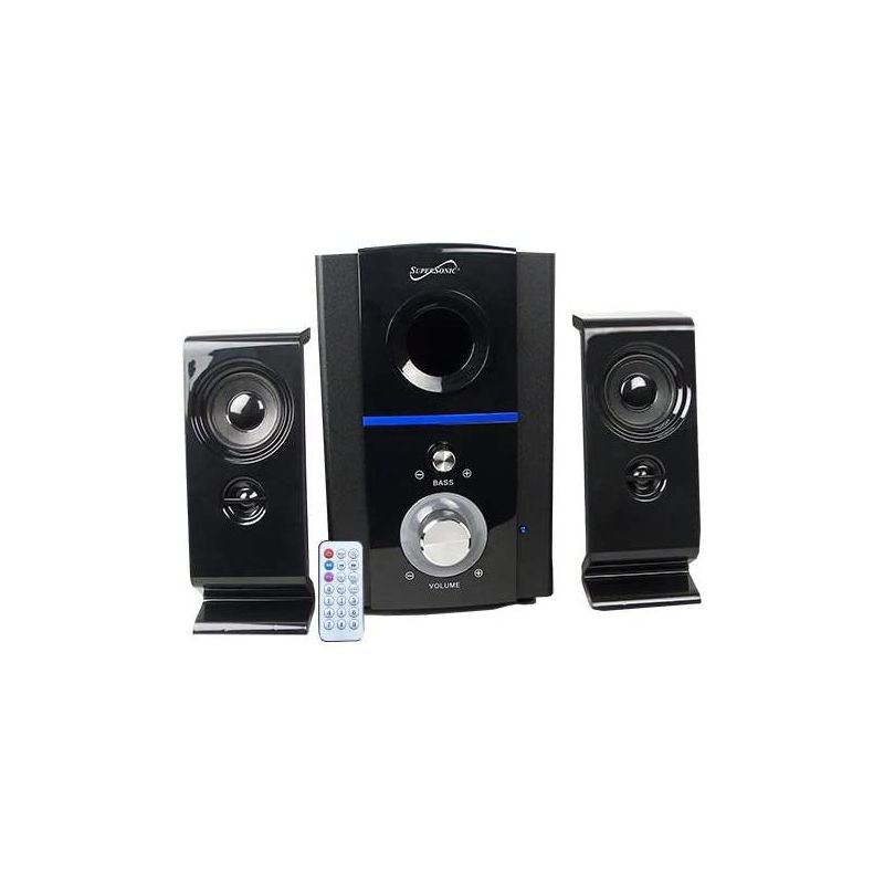 Supersonic SC-1126BT 2.1 BLUETOOTH MULTI MEDIA SPEAKER SYSTEM WITH REMOTE, 1 of 2