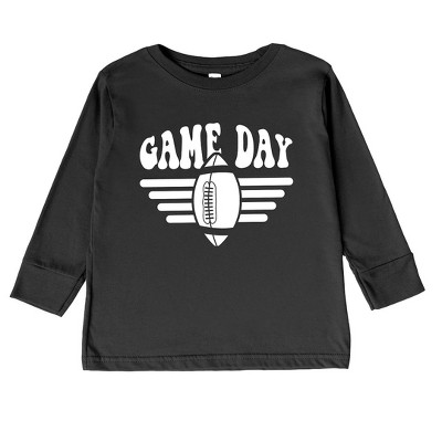 The Juniper Shop Football Game Day Stripes Toddler Long Sleeve Tee