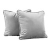 Factory Direct Partners Kids' Novelty Soft Density 15"x15" Microfiber Pillow with Piping Sterling Gray - 3 of 4