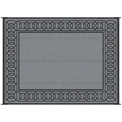 Outsunny Reversible Outdoor RV Rug, Patio Floor Mat, Plastic Straw