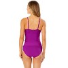 Women's Live In Color Hidden Underwire Drape Front Tankini Swim Top - 2 of 4