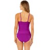 Women's Live In Color Hidden Underwire Drape Front Tankini Swim Top - image 2 of 4