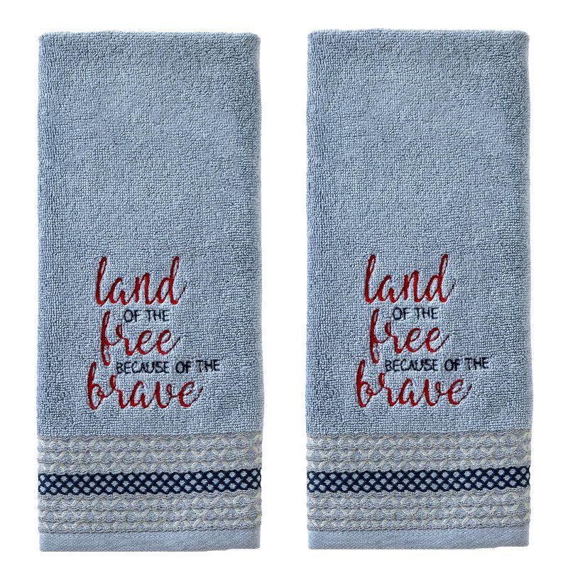 2pc Because Of The Brave Hand Towel Set - SKL Home, 1 of 6
