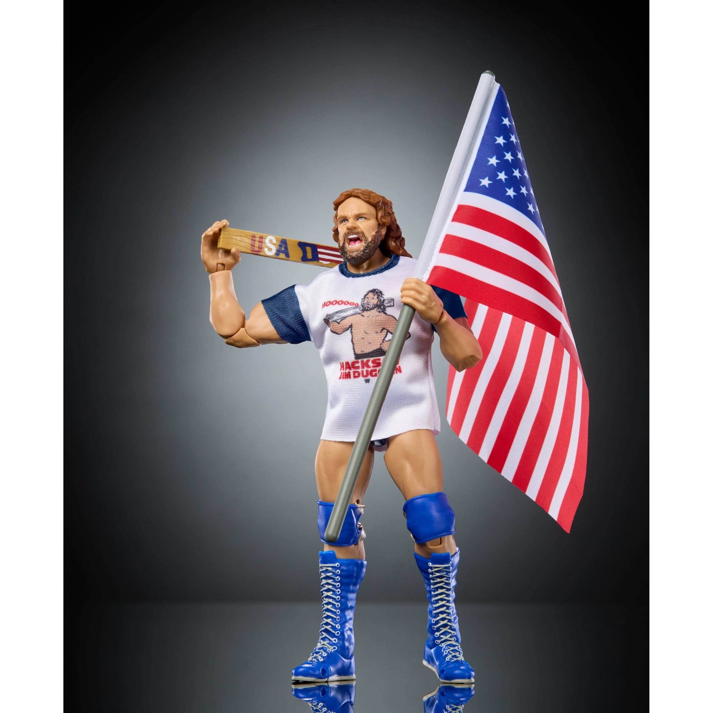 Детские фигурки WWE Ultimate Legends Action Hacksaw Jim Duggan Figure & Accessories Set, 6-inch Collectible Superstar — фото 3