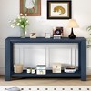 CAVINAS Minimalist Console Table with Bottom Shelf,Entryway Table with Four Legs,Console Table for Living Room - 2 of 4