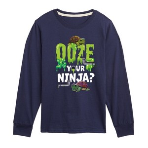 Boys' - Teenage Mutant Ninja Turtles Mutant Mayhem - Ooze Your Ninja Long Sleeve Graphic T-Shirt - 1 of 3
