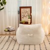 Airsurfer Faux Fur Bean Bag Chair, Pre-Filled with High-Density Foam, Ergonomic Backrest, Soft & Supportive for Living Room & Bedroom - 4 of 4