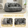 NicBex Chenille Bean Bag Chair for Adults and Kids,Oversized Lazy Sofa Chair with Armrests,Modern Lounge Chair for Living Room - 4 of 4