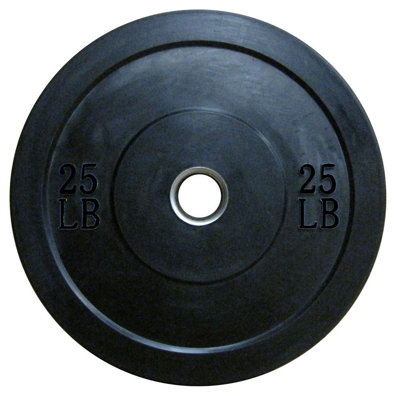 Lifeline Olympic Rubber Bumper Plate 25lbs, 1 of 6
