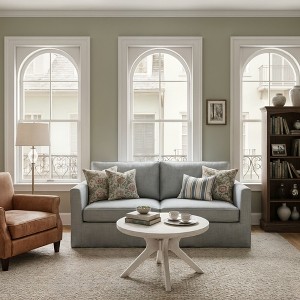 Cross Leg Round Coffee Table (30in x 30in / 760mm x 760mm) - 1 of 4