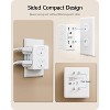 Itopfox 2 to 3 Prong Outlet Adapter, 6 Outlet Power Strip, Wall Plug Splitter for Non-Grounded Outlets, 1875W Max, Compact for Old House Hotel Dorm - 4 of 4