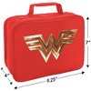 Wonder Woman Golden Logo Insulated Soft Sided Lunch Box - 2 of 4
