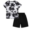 Toddler Boys Set Print Short Sleeve T-Shirt and Shorts Outfit Summer Set Clothing Sets 3-12T - 2 of 4