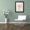 Trademark Fine Art -Sheila Golden 'Red Poppy Impressions' Matted Framed Art - 3 of 4