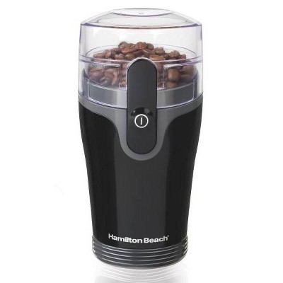 Hamilton Beach Coffee/Spice Grinder 80335R: Electric, Stainless Steel Blades, Push Button, 12 Cup Capacity, Dishwasher-Safe