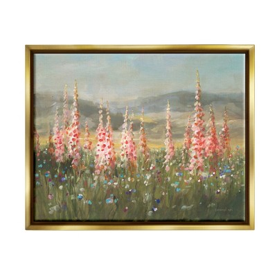 Stupell Industries Flower Blossoms Vast Rural Meadow Framed Canvas